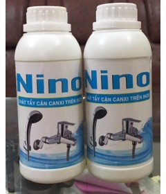 Hóa chất tẩy cặn canxi Nino trên đồ inox sắt thép